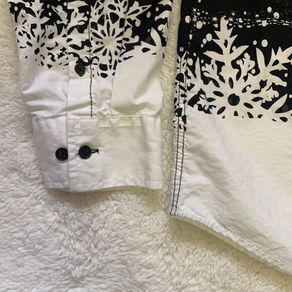 2 Urban Heritage Happy Holidays Casual Shirts Men Sz XL Christmas All Over Print - Picture 4 of 15